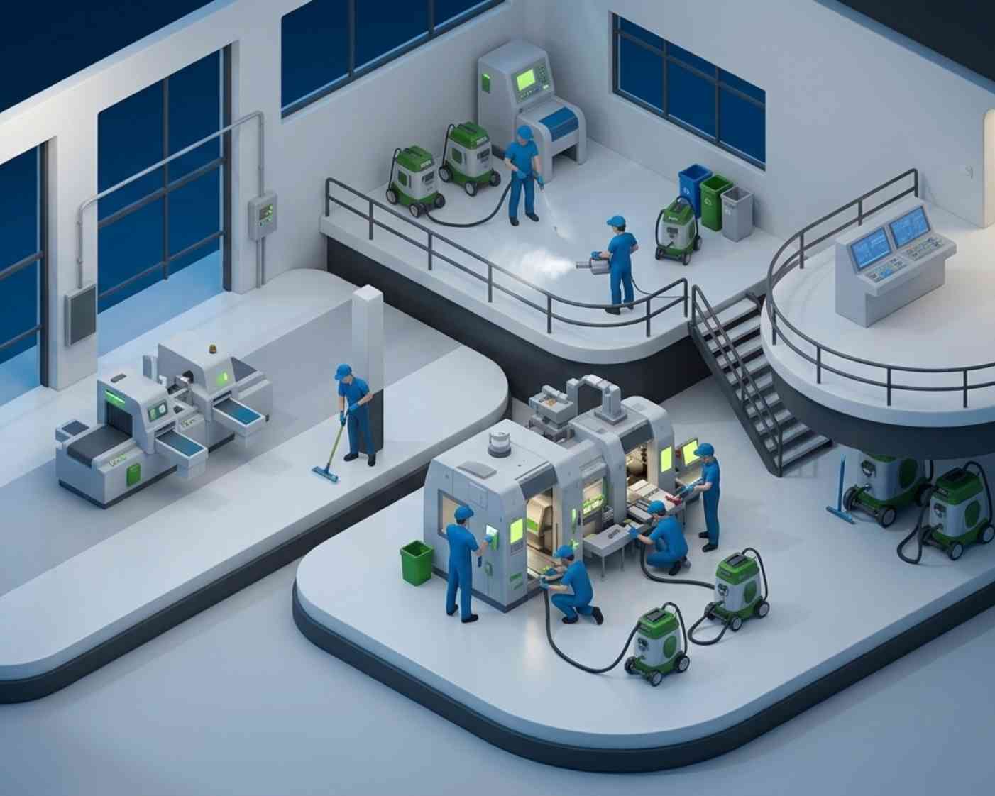 Limpieza industrial programada