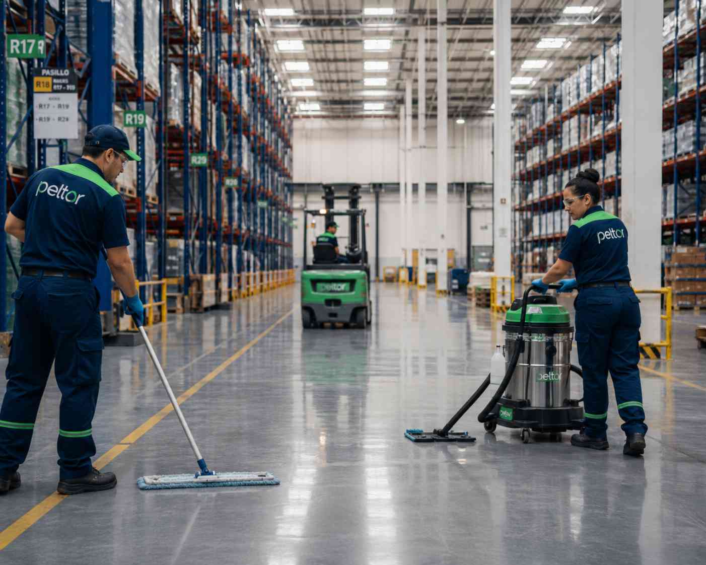Limpieza profunda de naves industriales
