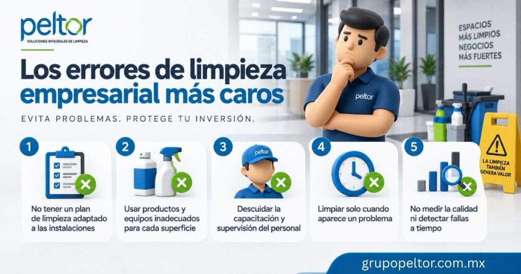 IMAGEN DESTACADA DEL BLOG ERRORES DE LA LIMPIEZA EMPRESARIAL